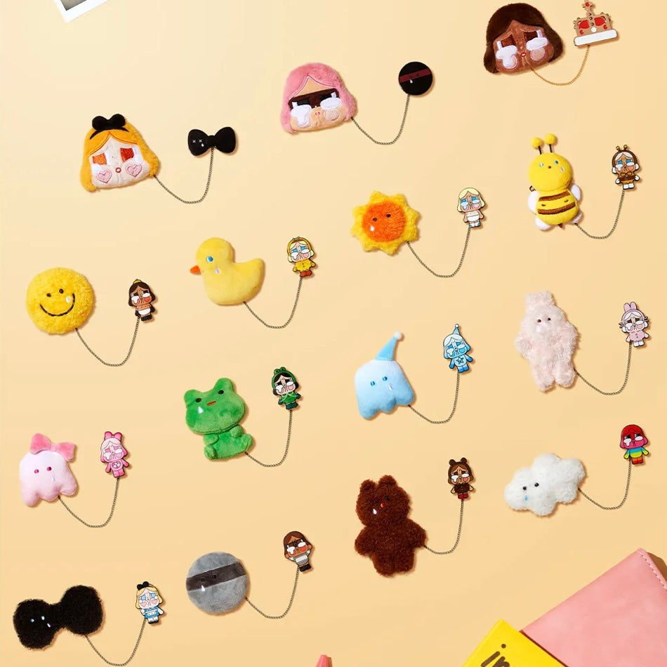【074】CRYBABY Plush Badge - Crying Again Series Mystery Box Blind Box Badge Pin