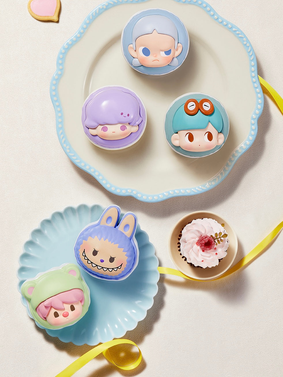 【137】Valentine’s Day POP BEAN - Macaron Dessert Series Mini Charms Mystery Box Blind Box