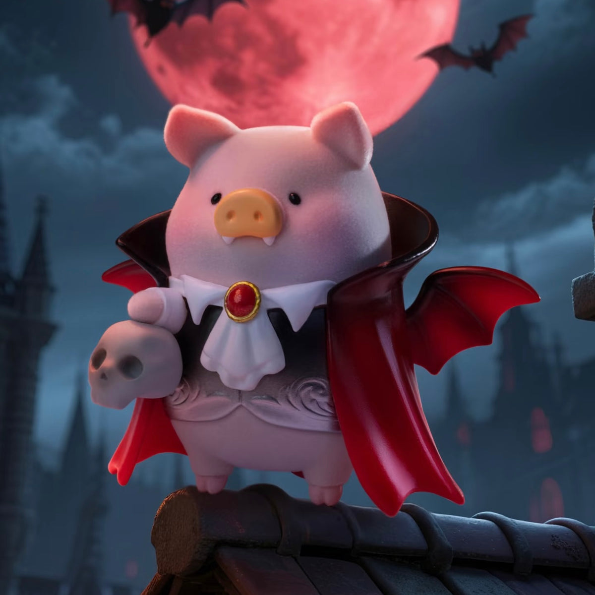 Lulu the Piggy - Surprise Can 2 Halloween 2025 Special Edition Toy Figure Set Frankenstein Pumpkin Lu