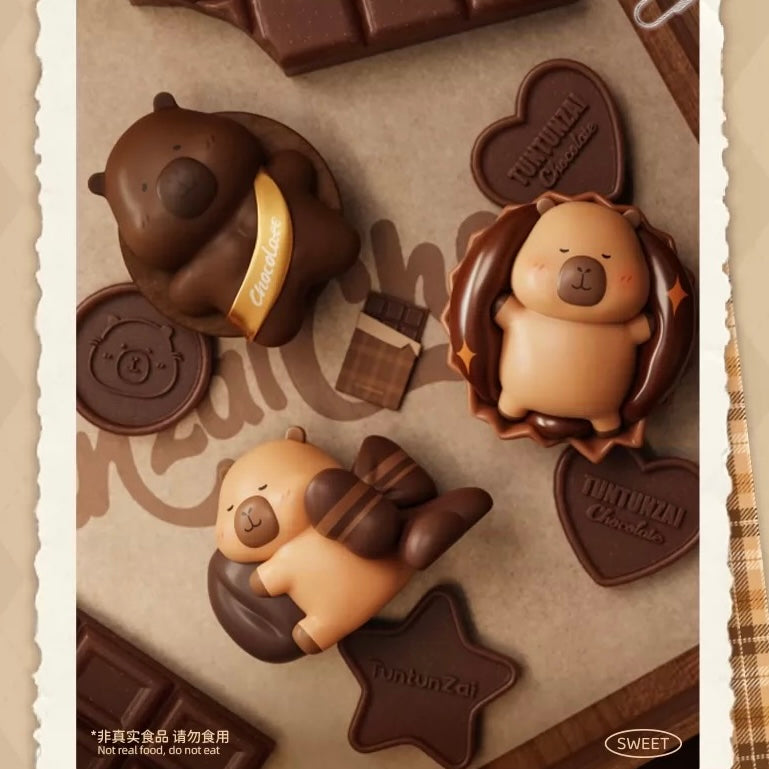 【189】Capybara Bean - Chocolate Series Tuntunzai Mystery Box Blind Box Mini Toy Figure Charm