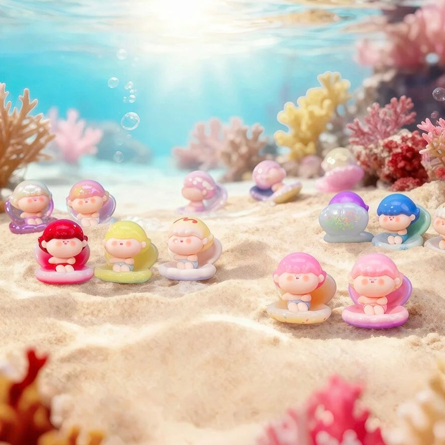 【174】Amlls Shell Bean Mystery Bag Blind Bag Mini Toy Figure Charm