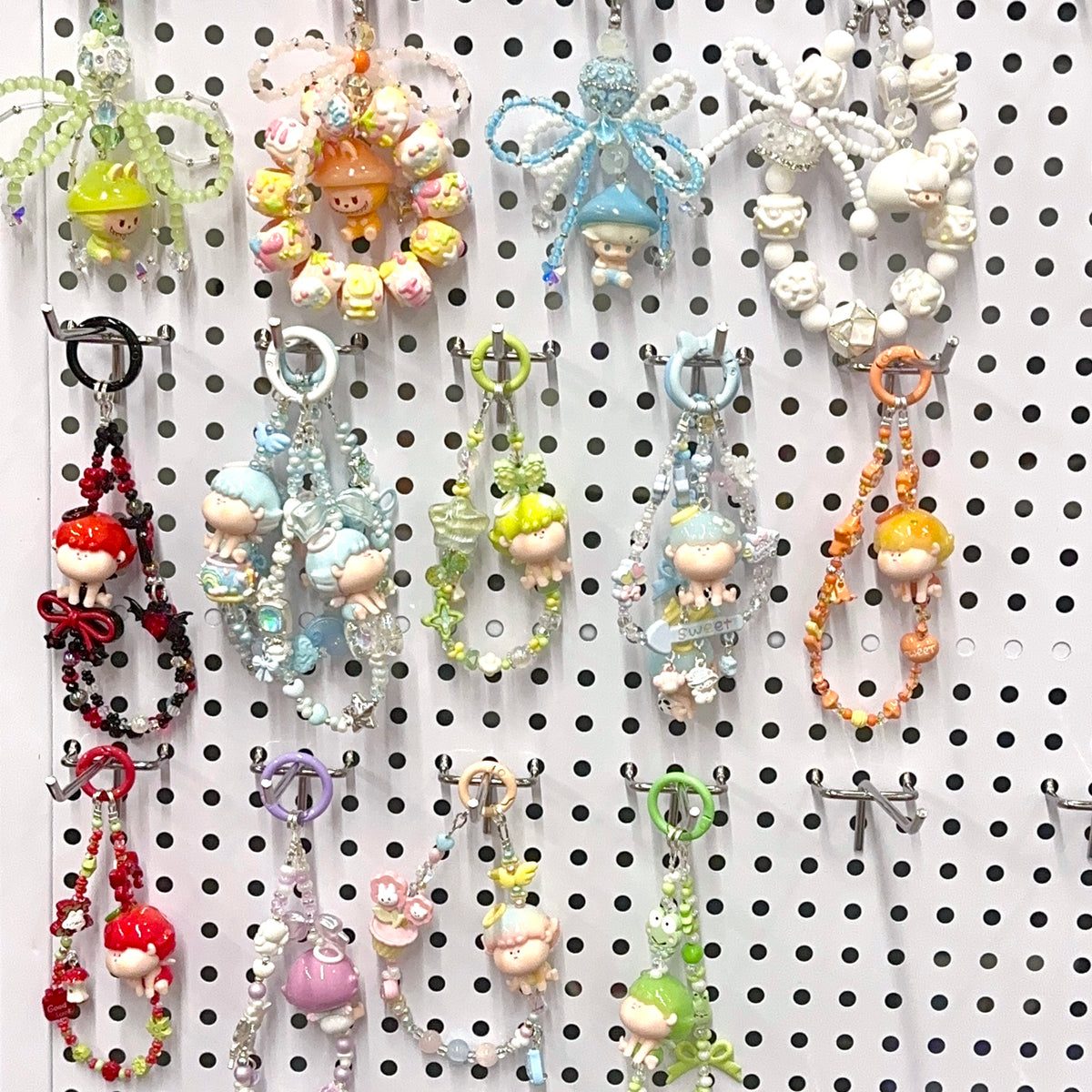 【Handcrafted Strap】Amlls Angel / POP MART / Other Mini Bean Phone Strap Chain Key Ring Car Hanger Ornament