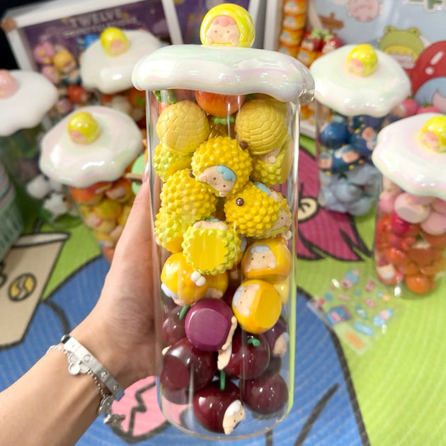 Zaizai Cloud Bottle Glass Jar Display Case Tintoyland