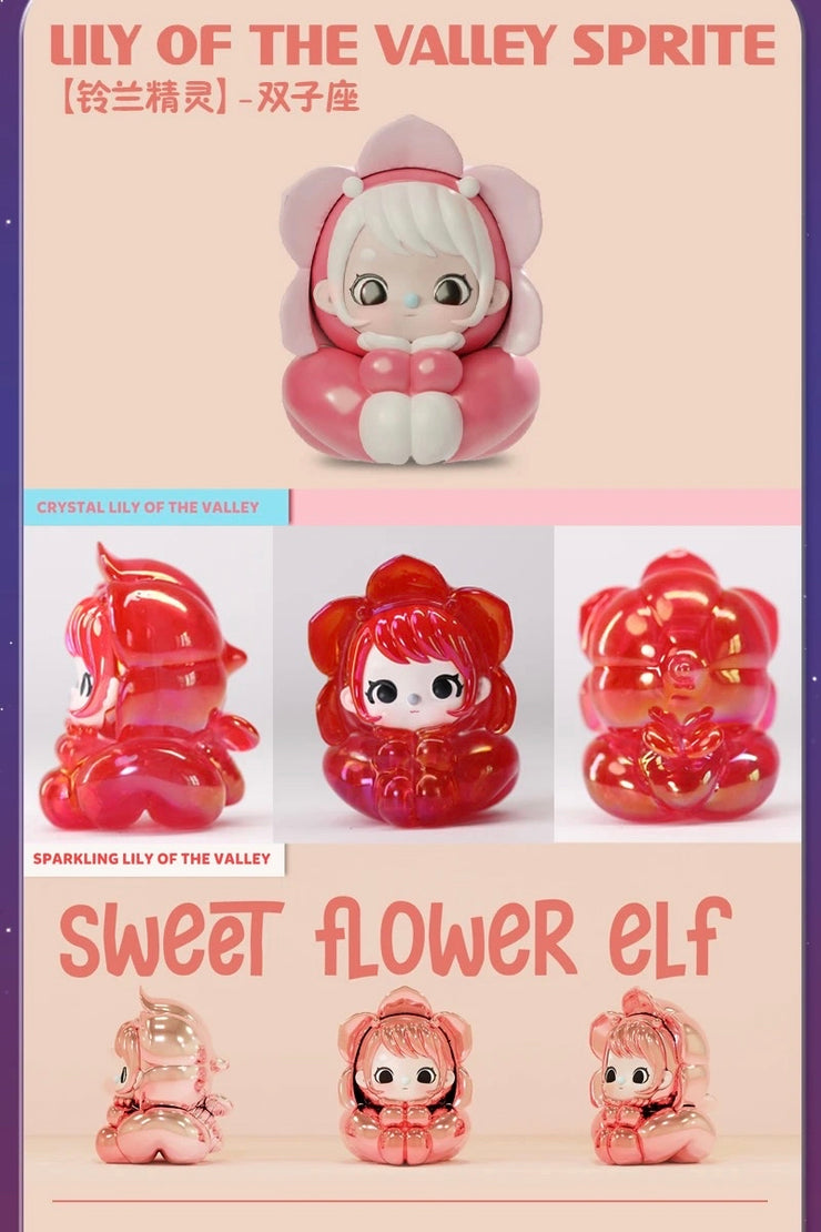 【Promotion】Sweet Flower Elf Bean Charm Mini Blind Box Small Size Toy Figure