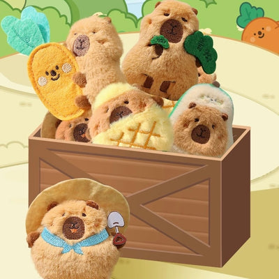 【Fluffy】Capybara Plush Fridge Magnet Mystery Bag Blind Bag