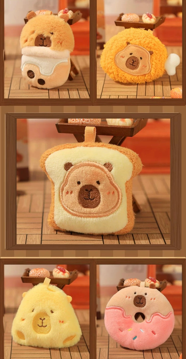 【Fluffy】Capybara Bakery Shop Plush Fridge Magnet Mystery Bag Blind Bag