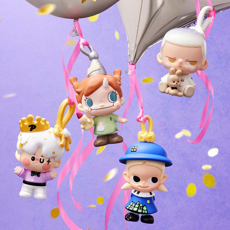 【164】POP Bean - 15th Anniversary Celebrating the Moment Series Bean Charm Blind Bag Mystery Bag Mini Toy Figure