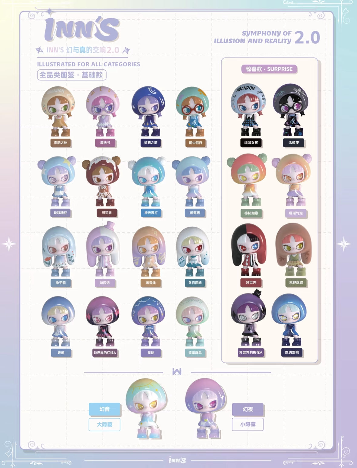 【110】Inn’s Bean 2 - Symphony of Illusion and Reality Series Mini Bean Charm Blind Bag Inns