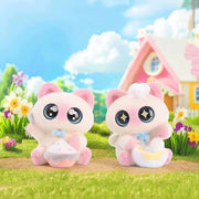 【168】Pink Siamese Cat Series Bean Charm Mystery Box Blind Box Toy