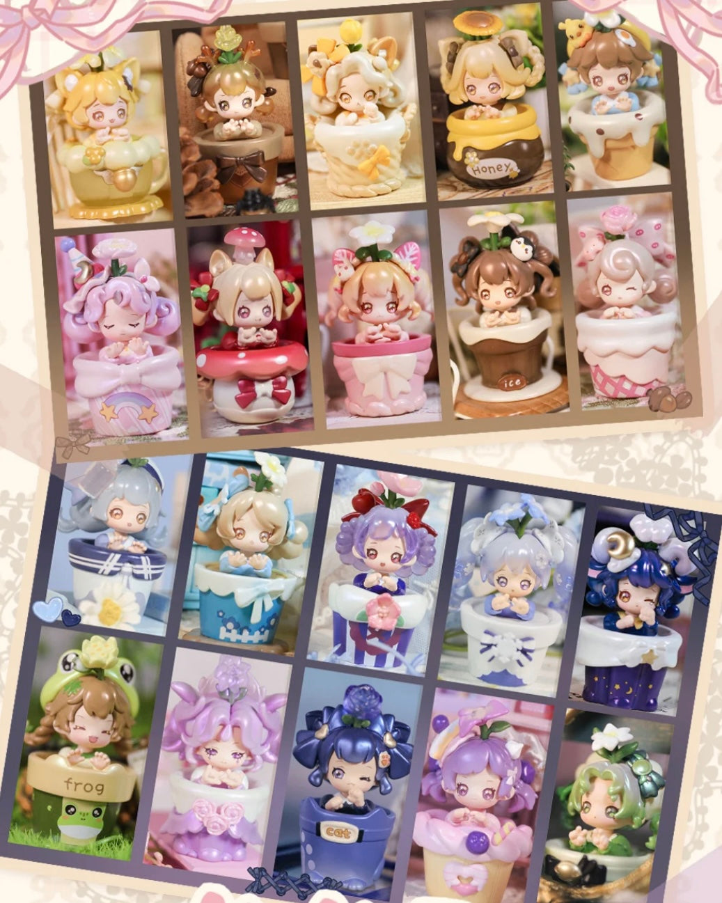 桃蓮玉✨マルチ満針ルチル✨ペアブレス Middle Size Bean】Momoji Bean - Miracle Garden Series Mystery Box