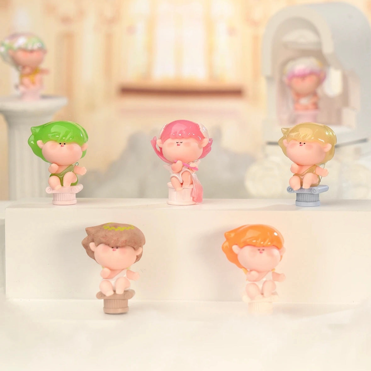 【086】Amlls Angel Bean 2 - Sculpture Angel Pillar Series Mystery Box Blind Box Toy Figure