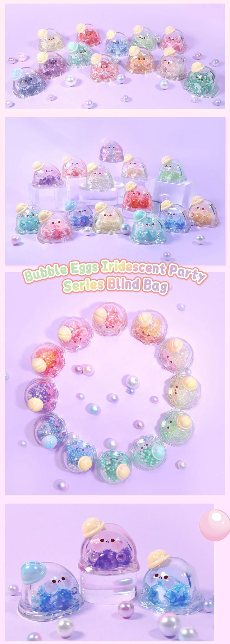 Bubble Egg Bean - Iridescent Party Series Mystery Bag Blind Bag Mini Toy Figure