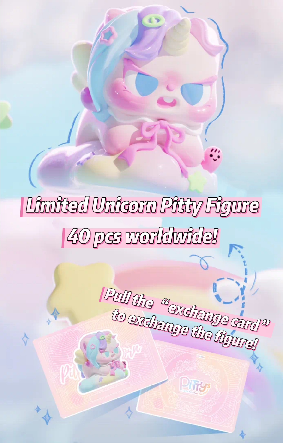 【Exchange Accessories!!!】Pitty Trading Card Series 2 Mystery Box Blind Bag Pittycard
