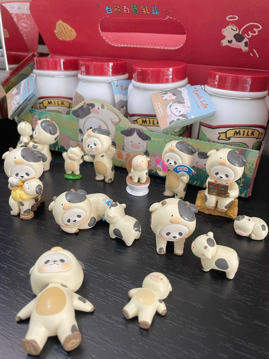 【158】Panpan Panda - Dairy Farm Series Mystery Box Blind Box Toy Figure