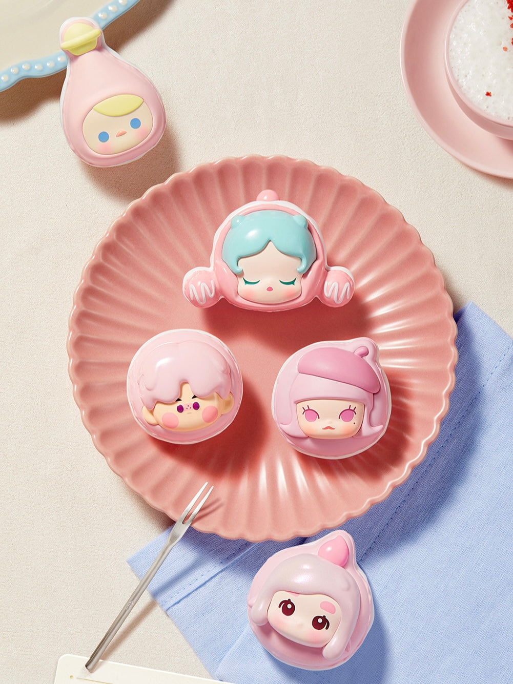 【137】Valentine’s Day POP BEAN - Macaron Dessert Series Mini Charms Mystery Box Blind Box
