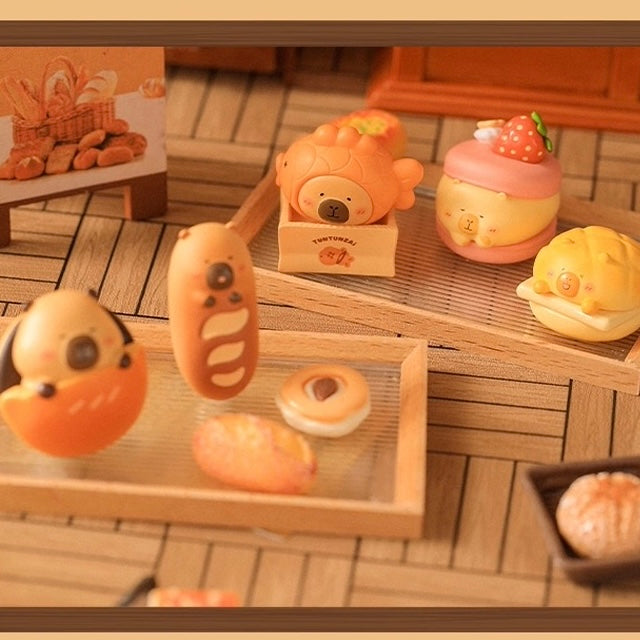 【166】Capybara Bean - Bakery Series 1 Tuntunzai Mystery Box Blind Box Mini Toy Figure Charm