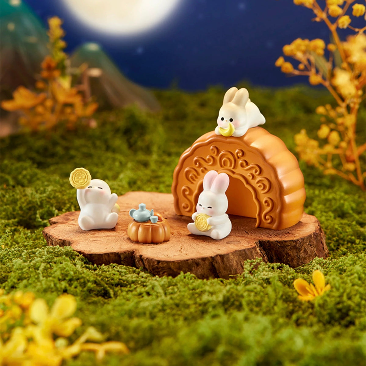 【Pre-order 3 days】【2025 Mid-autumn Festival Limit】Bunny Mooncake Toy Figure