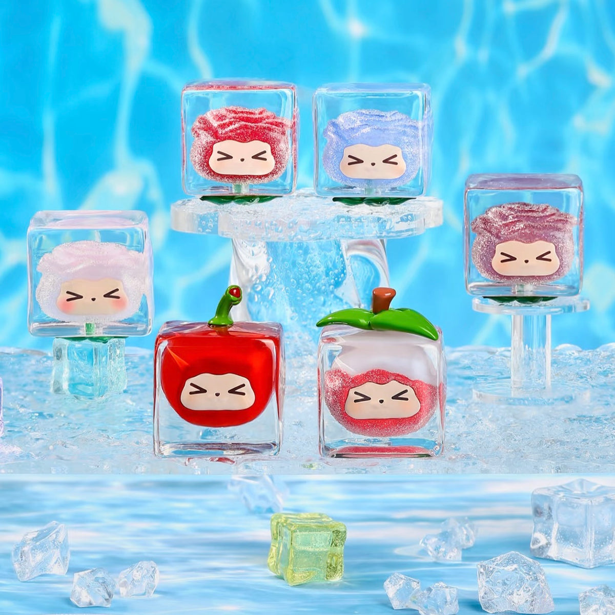【081】Kiki Bean - Fruit Ice Cube Series Bean Charm Mystery Box Blind Box Toy