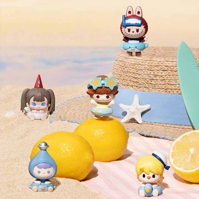 【208】All Star Pop Bean - Summer Vacation Series Bean Charm Blind Box Mystery Box Mini Toy Figure
