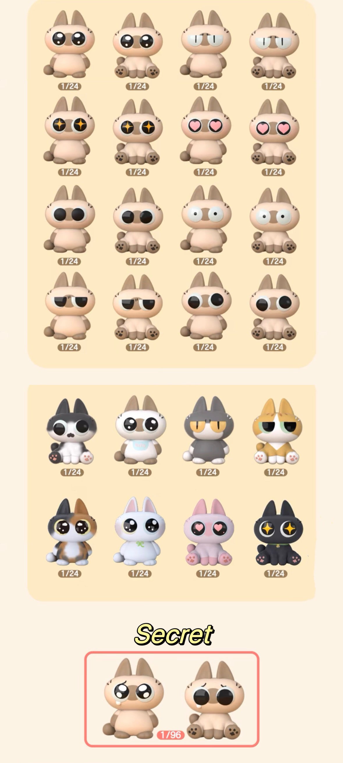 Azukisan Kitty Bean - Mini Cat Series Blind Bag Mystery Bag