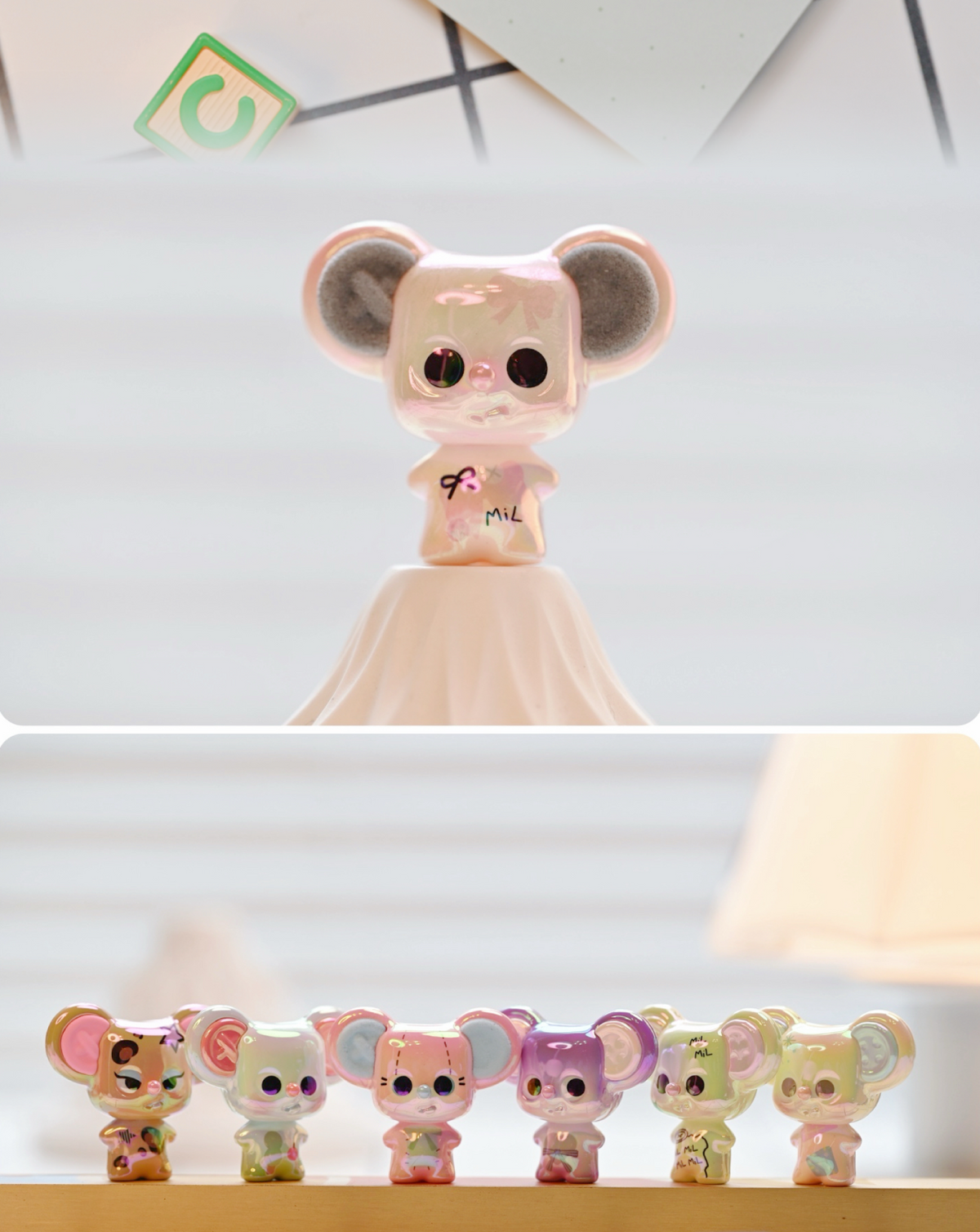 【200】MMS Mil Mouse Bean - Buttons & Weaving Mystery Bag Blind Bag Mini Toy Figure