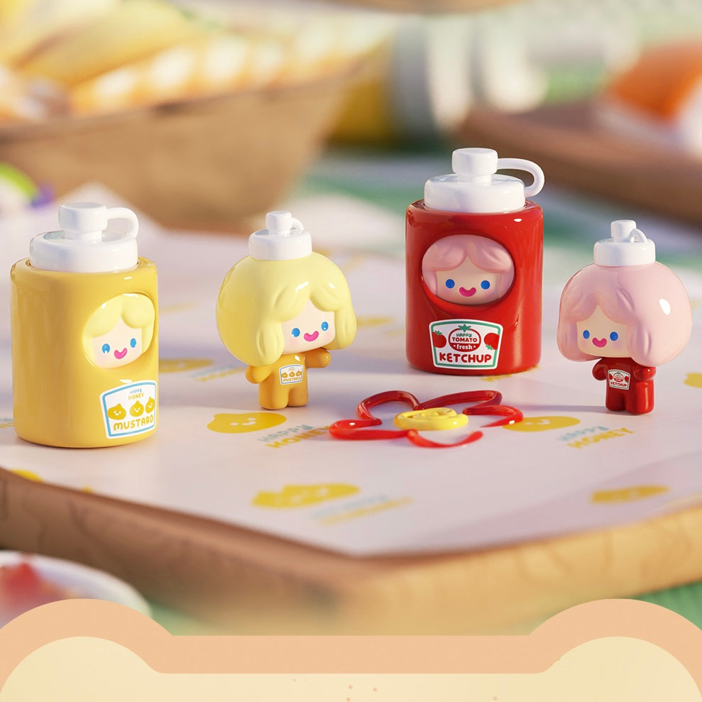 【218】Rico Bean - Picnic Happy Friends with Me Series Bean Charm Mystery Bag Blind Bag Mini Toy Figure