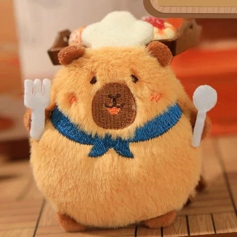 【Fluffy】Capybara Bakery Shop Plush Fridge Magnet Mystery Bag Blind Bag