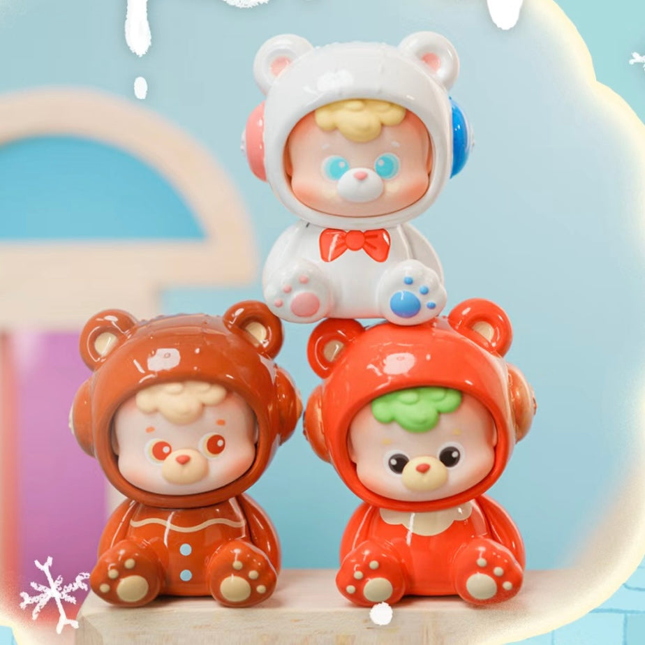 Diudiu Bear Bean 2 - Winter Series Charm Mini Blind Box Small Size Toy Figure