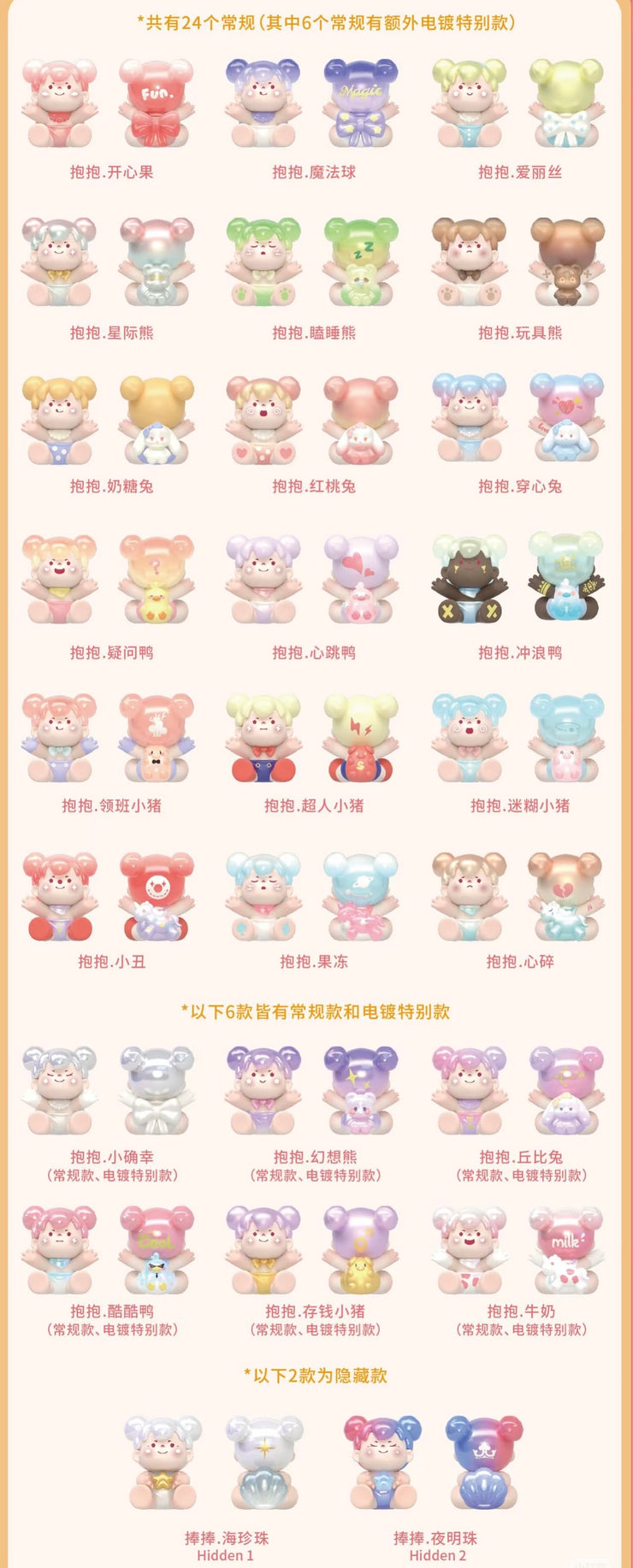 【Sale】Woow Bean 2 - Hold You Good Luck Series Mystery Box Blind Box Toy Figure
