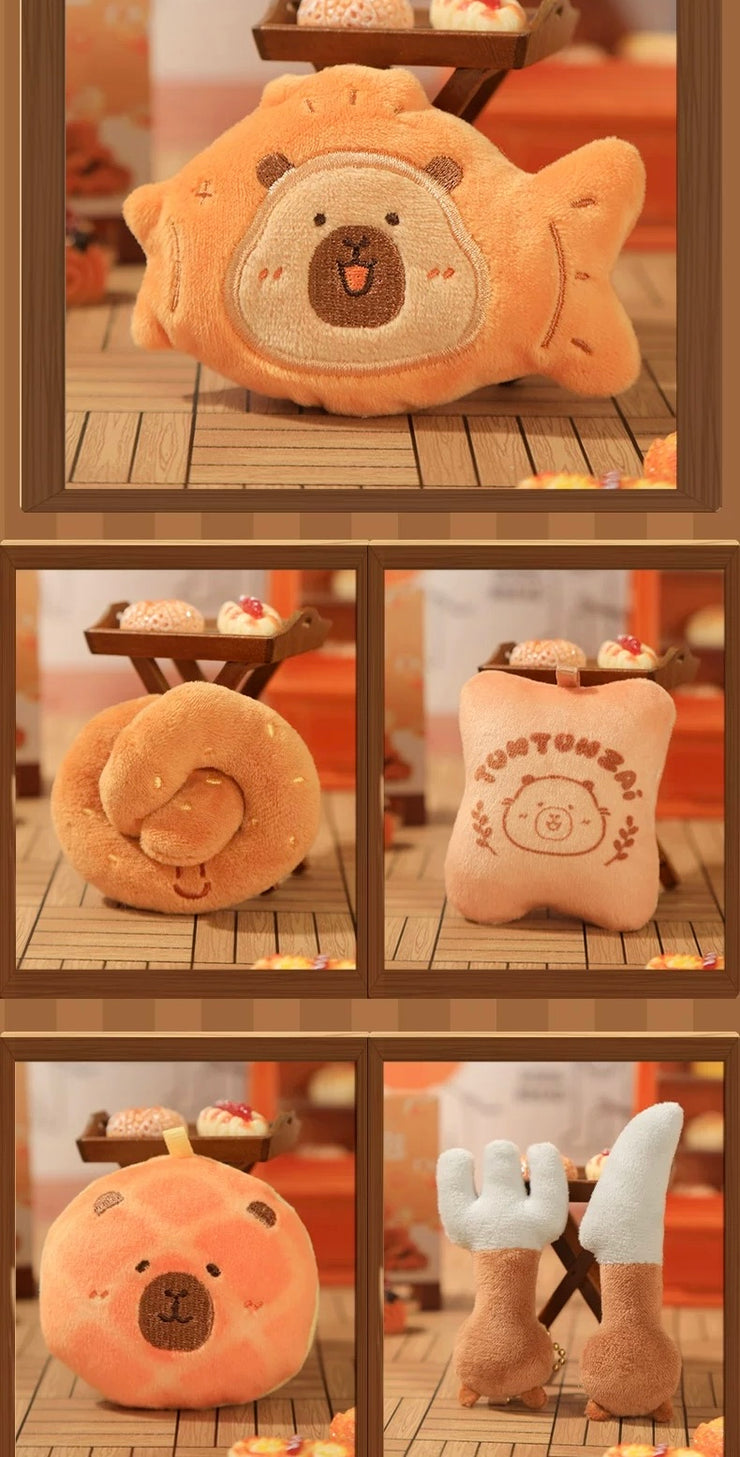 【Fluffy】Capybara Bakery Shop Plush Fridge Magnet Mystery Bag Blind Bag