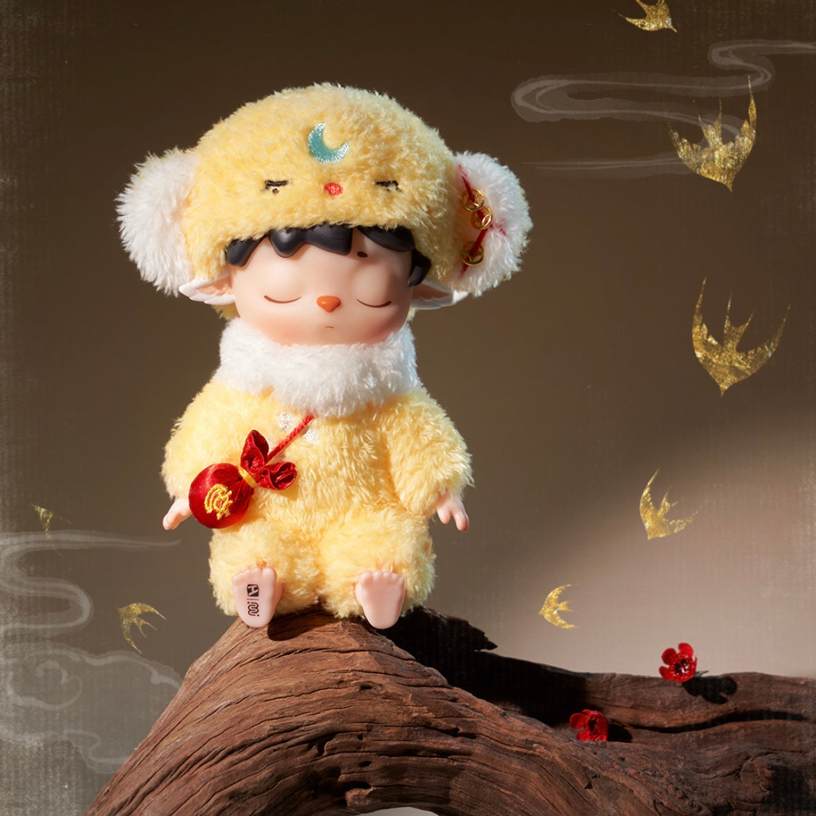 【023】 Mimi Plush - Leisurely Monster Series Mystery Box Blind Box Toy Figure