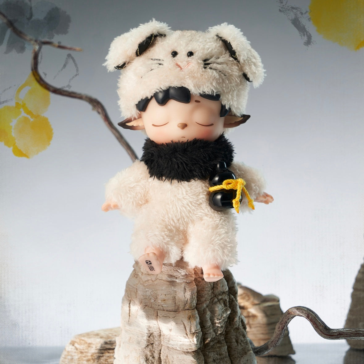 【023】 Mimi Plush - Leisurely Monster Series Mystery Box Blind Box Toy Figure
