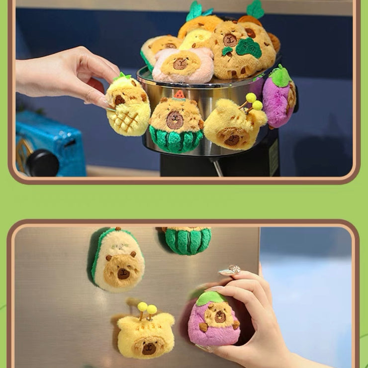 【Fluffy】Capybara Plush Fridge Magnet Mystery Bag Blind Bag