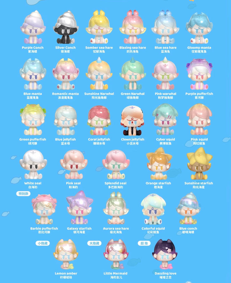 【Sale】Amlls Angry Aimee Bean -  Ocean Adventure Series Mystery Box Blind Box Toy Figure