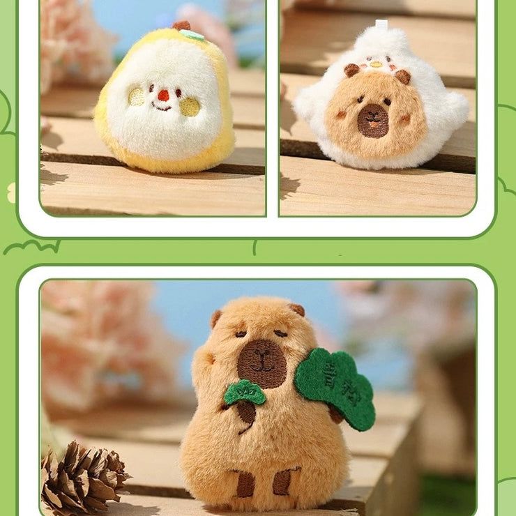 【Fluffy】Capybara Plush Fridge Magnet Mystery Bag Blind Bag