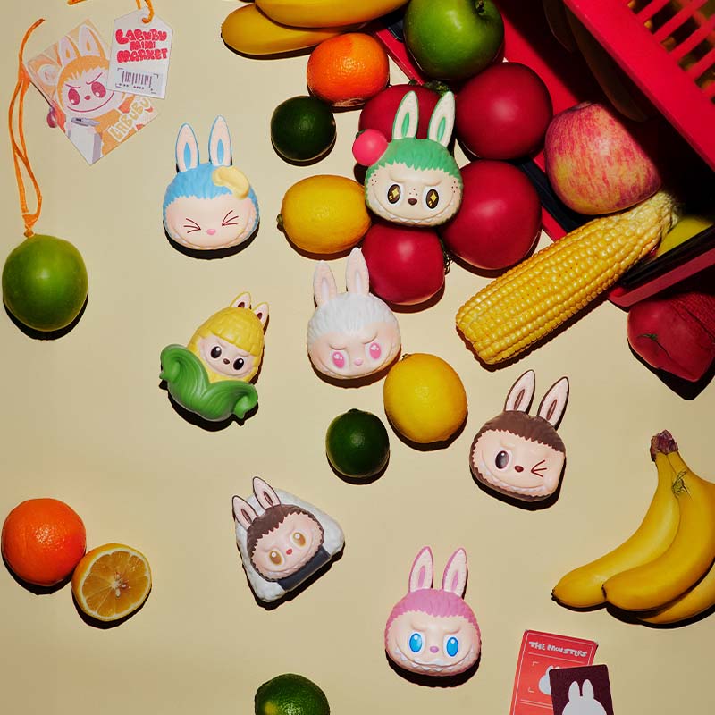 【072】Labubu Stress Ball - Wacky Mart Series Mystery Box Blind Box Pinch Pendant
