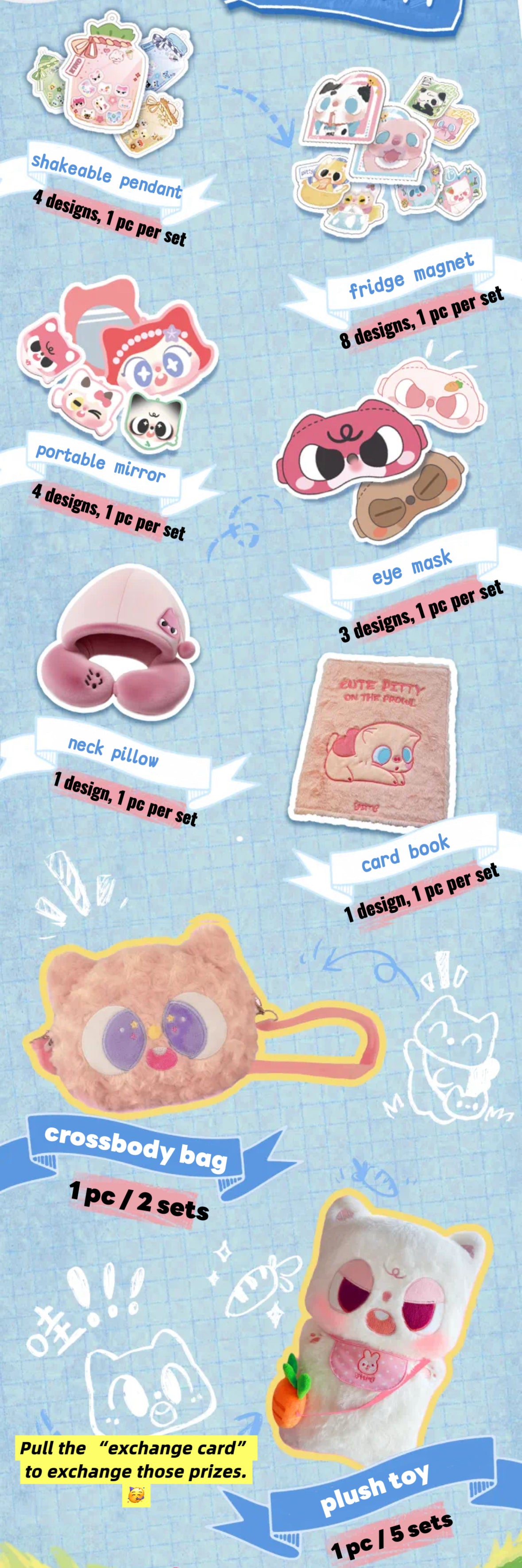 【Exchange Accessories!!!】Pitty Trading Card Series 2 Mystery Box Blind Bag Pittycard