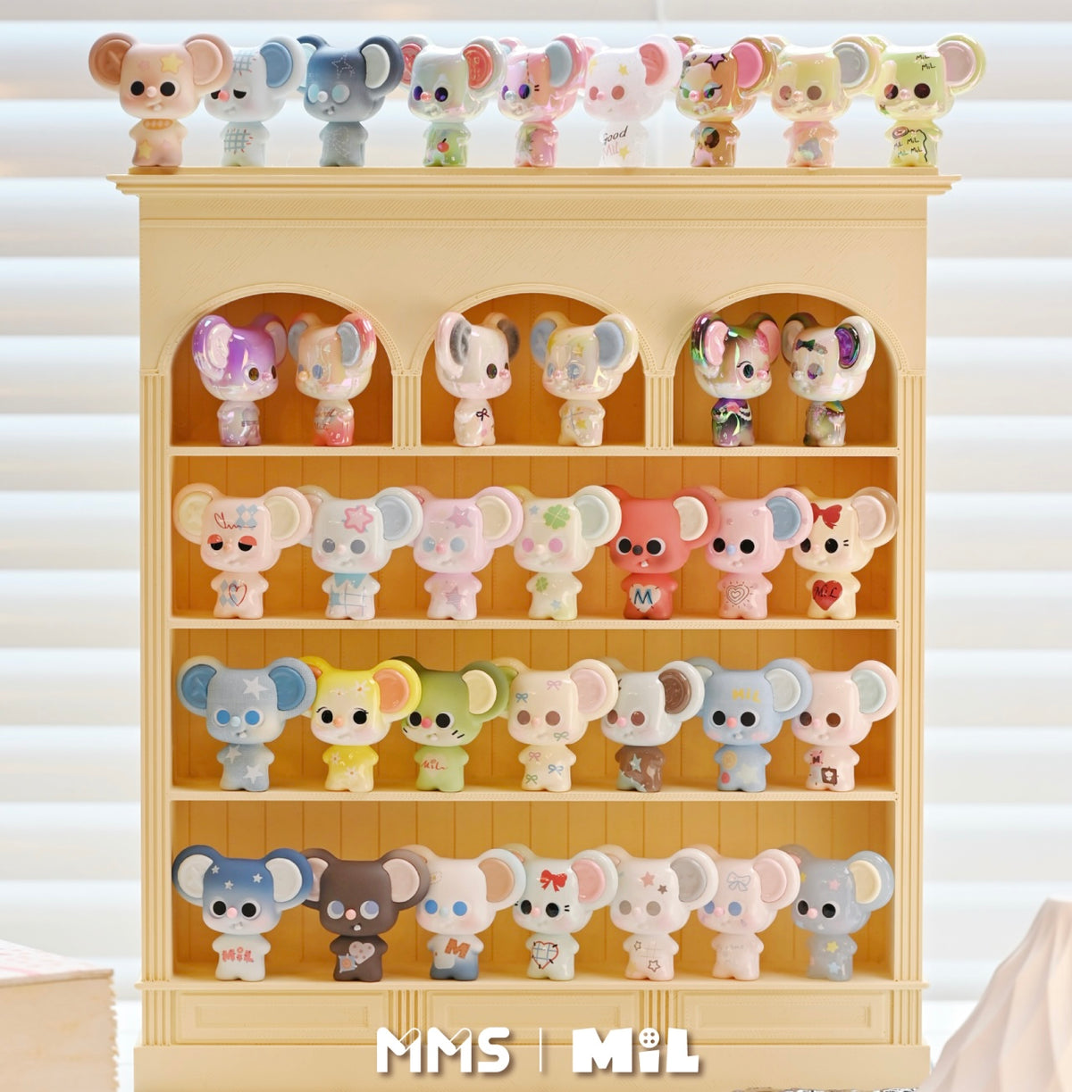 【200】MMS Mil Mouse Bean - Buttons & Weaving Mystery Bag Blind Bag Mini Toy Figure