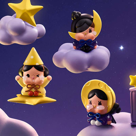 【178】CRYBABY Mini - Crying to th Moon Sitting Series Mystery Box Blind Box Toy Figure