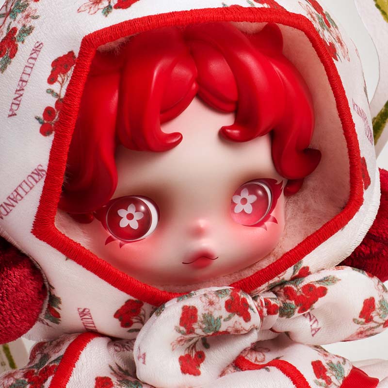 【Pre-order 1 day】SKULLPANDA Amid Flowers Plush Doll Pendant