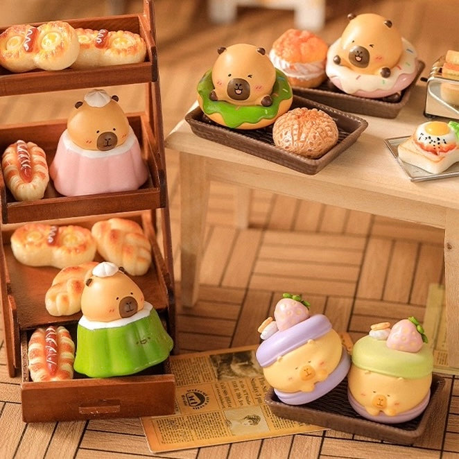 【166】Capybara Bean - Bakery Series 1 Tuntunzai Mystery Box Blind Box Mini Toy Figure Charm