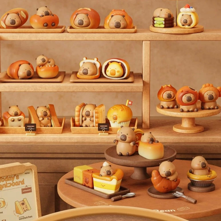 【160】Capybara Bean - Bakery Series 2 Tuntunzai Mystery Box Blind Box Mini Toy Figure Charm