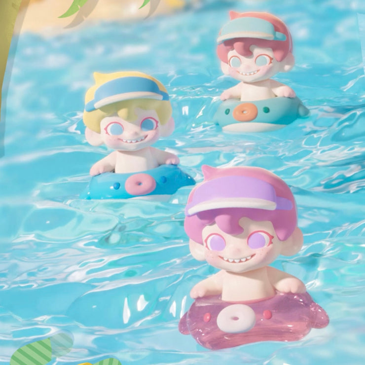 TNT SPACE Bean - Swimming Pool Party Series Bean Charm Blind Bag Mystery Bag Mini Toy Figure