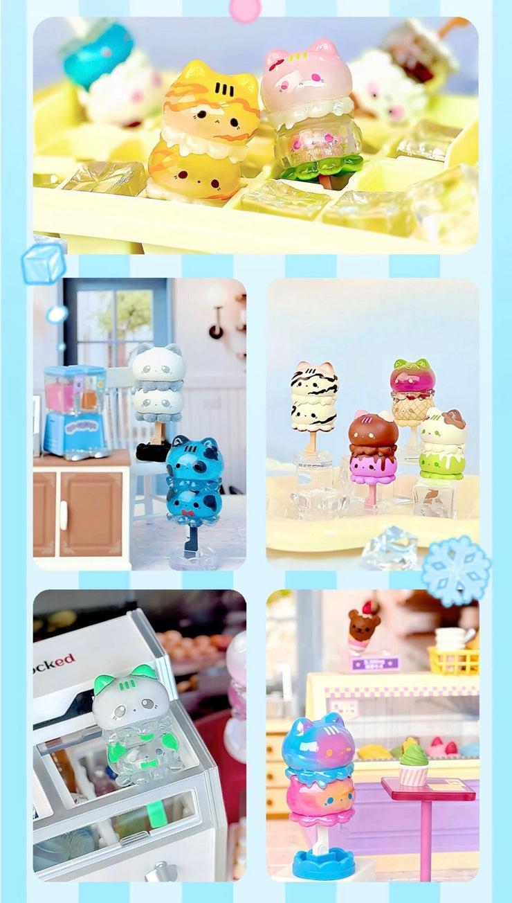 【169】Octopus Kitty Bean - Popsicle Series Bean Mini Charm Blind Bag Cat