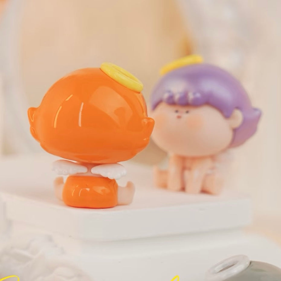 【Sitting】Amlls Angel Bean 1 - Guardian Angel Series Mystery Box Blind Box Toy Figure