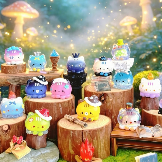 【216】Octopus Kitty Bean - Fantastic Adventure Series Bean Mini Charm Blind Bag Cat