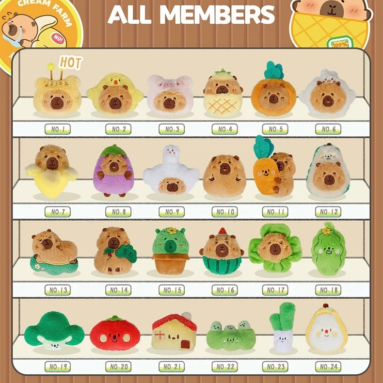 【119】Capybara Plush Fridge Magnet Mystery Bag Blind Bag
