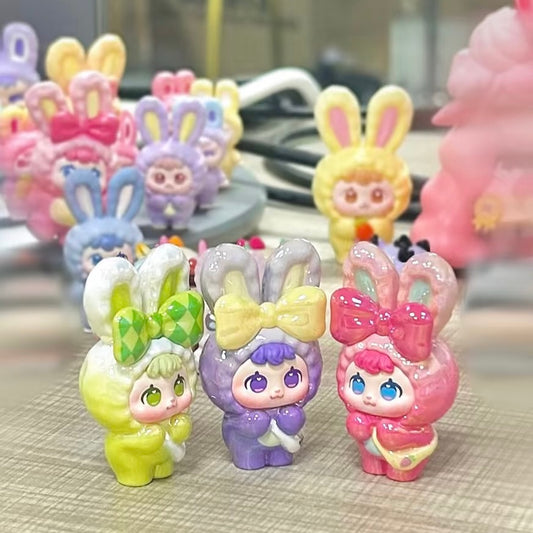 SPBOMI Bean -  Traveling Rabbit Bunny Series Mystery Box Blind Box Toy Figure