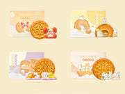 【Pre-order 3 days】【2025 Mid-autumn Festival Limit】Bunny Mooncake Toy Figure