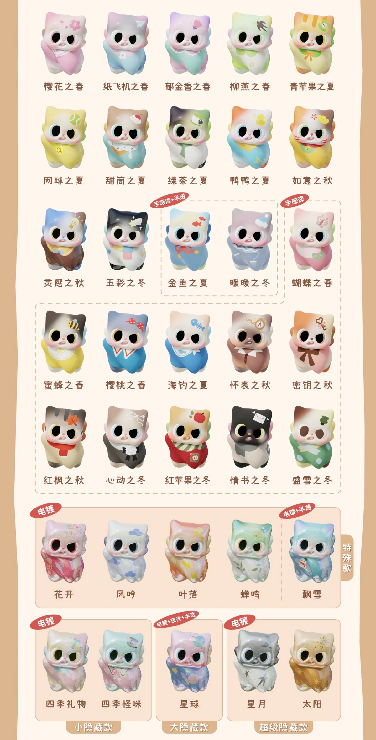 【193】Pitty Bean - Pitty’s Season Series Mystery Bag Blind Bag Mini Charm Toy Figure
